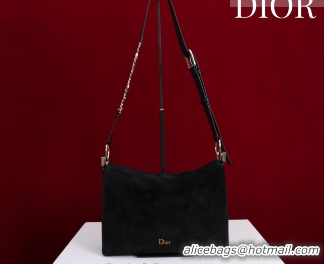 Perfect Dior Suede Small Shoulder Bag Black/Gold S1411 0124003 2026