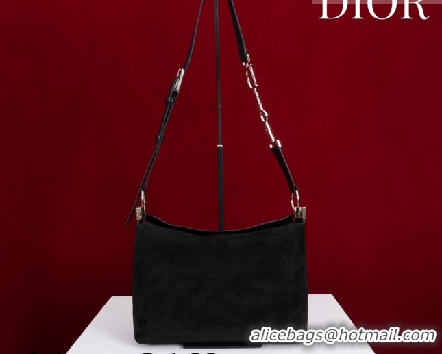 Perfect Dior Suede Small Shoulder Bag Black/Gold S1411 0124003 2026