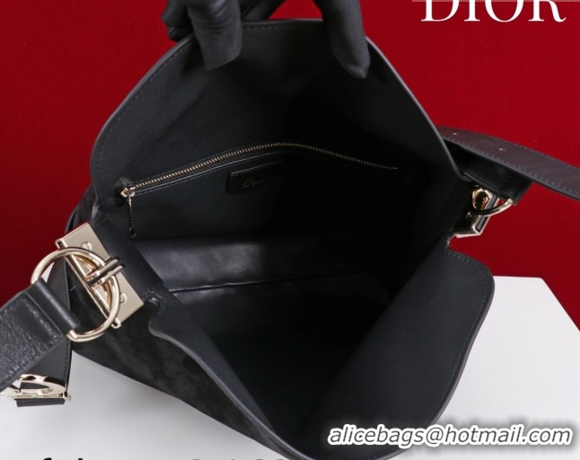 Perfect Dior Suede Small Shoulder Bag Black/Gold S1411 0124003 2026
