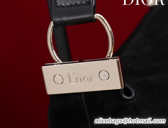 Perfect Dior Suede Small Shoulder Bag Black/Gold S1411 0124003 2026