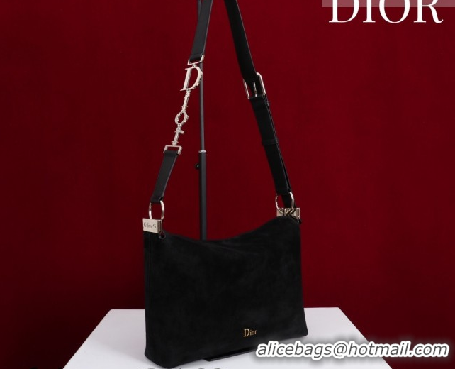 Perfect Dior Suede Small Shoulder Bag Black/Gold S1411 0124003 2026