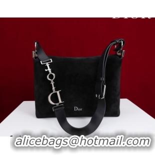 Stylish Dior Suede Small Shoulder Bag Black/Silver S1411 0124004 2026