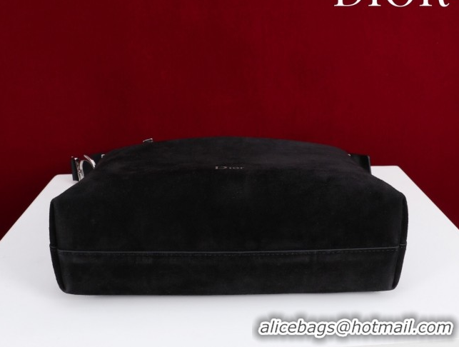 Stylish Dior Suede Small Shoulder Bag Black/Silver S1411 0124004 2026