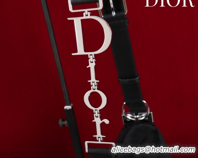 Stylish Dior Suede Small Shoulder Bag Black/Silver S1411 0124004 2026