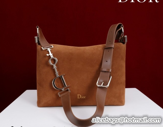 Sumptuous Dior Suede Small Shoulder Bag Caramel/Gold S1411 0124005 2026