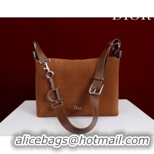 Luxury Dior Suede Small Shoulder Bag Caramel/Silver S1411 0124006 2026