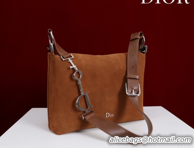 Luxury Dior Suede Small Shoulder Bag Caramel/Silver S1411 0124006 2026