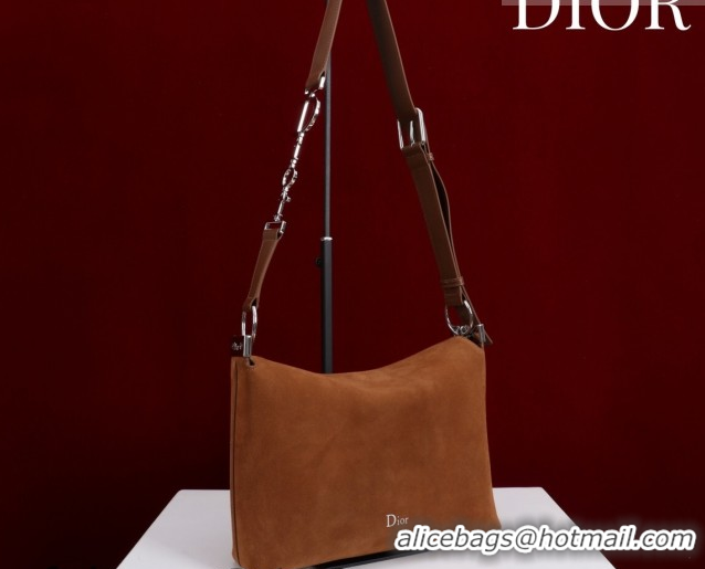 Luxury Dior Suede Small Shoulder Bag Caramel/Silver S1411 0124006 2026