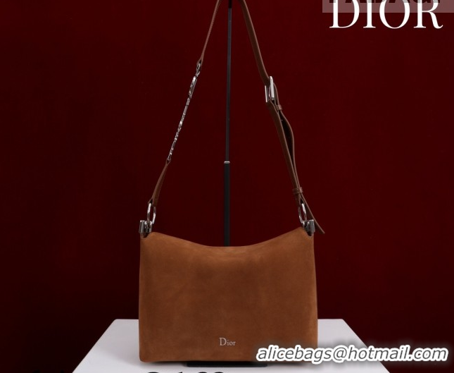 Luxury Dior Suede Small Shoulder Bag Caramel/Silver S1411 0124006 2026