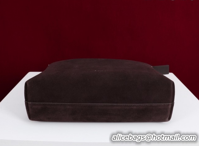 Best Grade Dior Suede Small Shoulder Bag Dark Brown/Silver S1411 0124008 2026