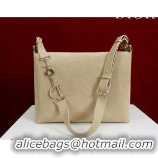 Shop Cheap Dior Suede Medium Shoulder Bag M14142 Beige/Gold 2026