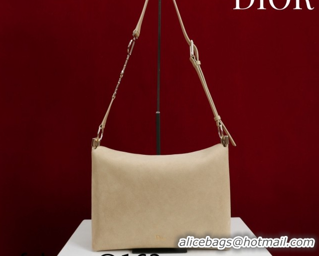 Shop Cheap Dior Suede Medium Shoulder Bag M14142 Beige/Gold 2026