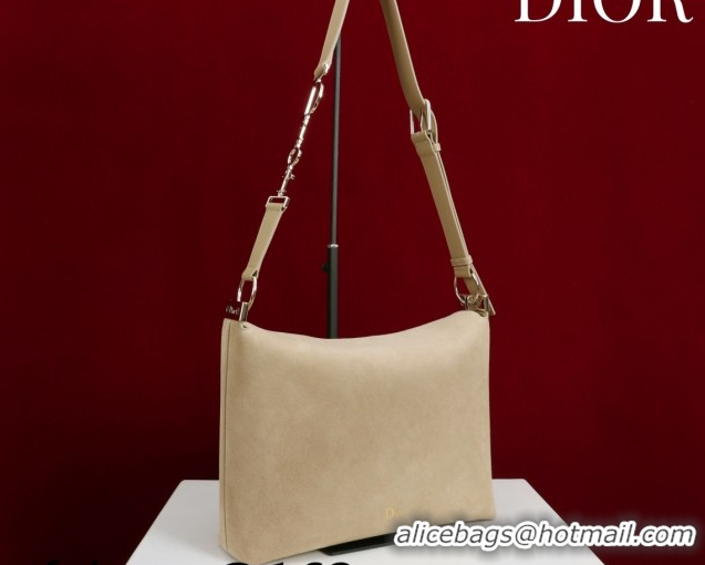 Shop Cheap Dior Suede Medium Shoulder Bag M14142 Beige/Gold 2026