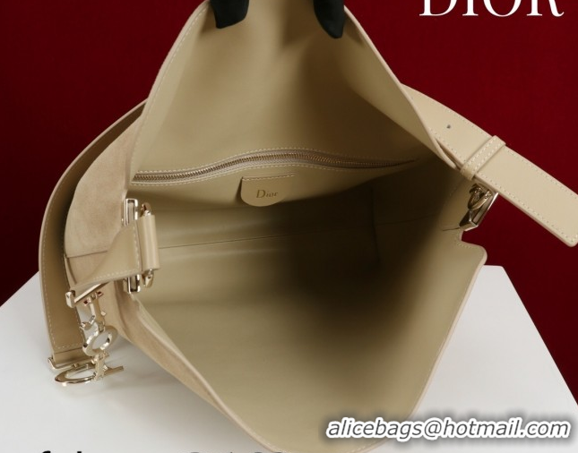 Shop Cheap Dior Suede Medium Shoulder Bag M14142 Beige/Gold 2026