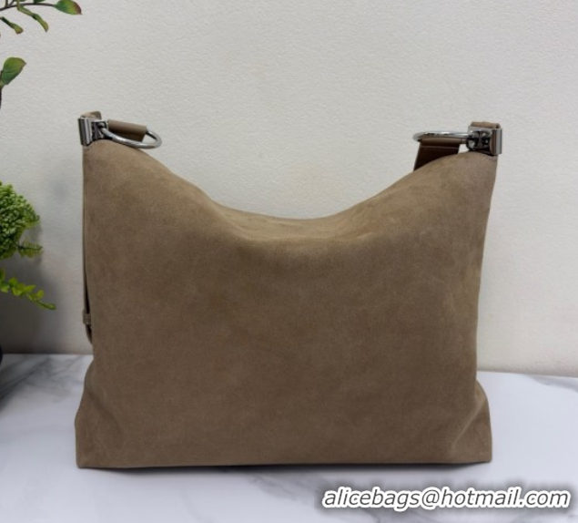 Pretty Style Dior Suede Medium Shoulder Bag M1927 Khaki 2026