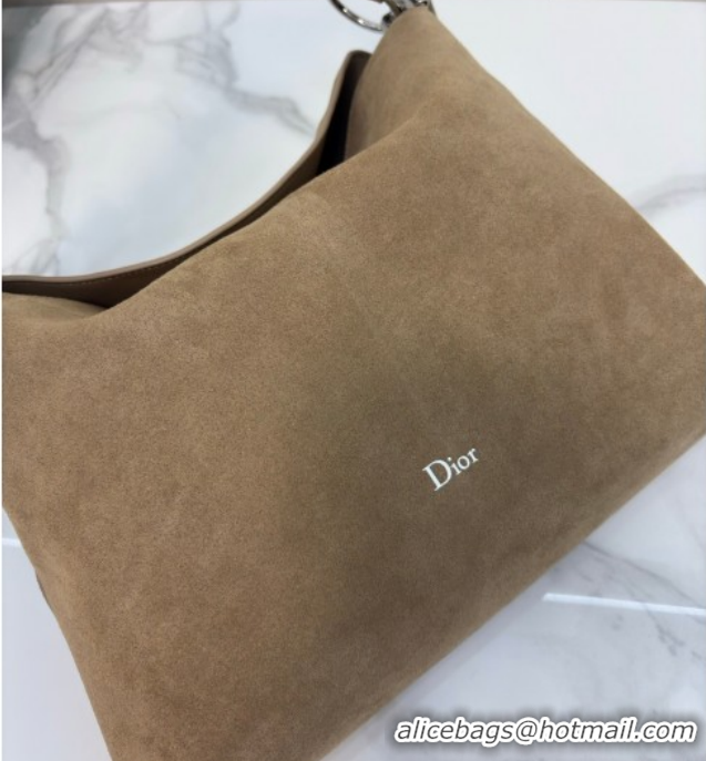 Pretty Style Dior Suede Medium Shoulder Bag M1927 Khaki 2026