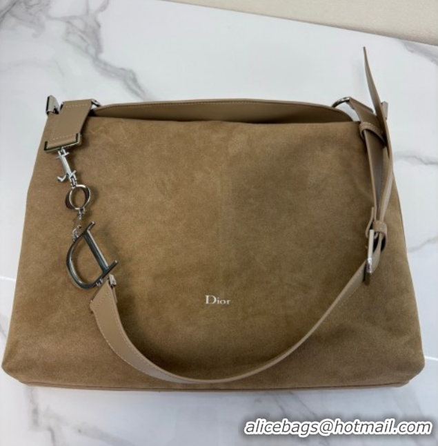 Pretty Style Dior Suede Medium Shoulder Bag M1927 Khaki 2026