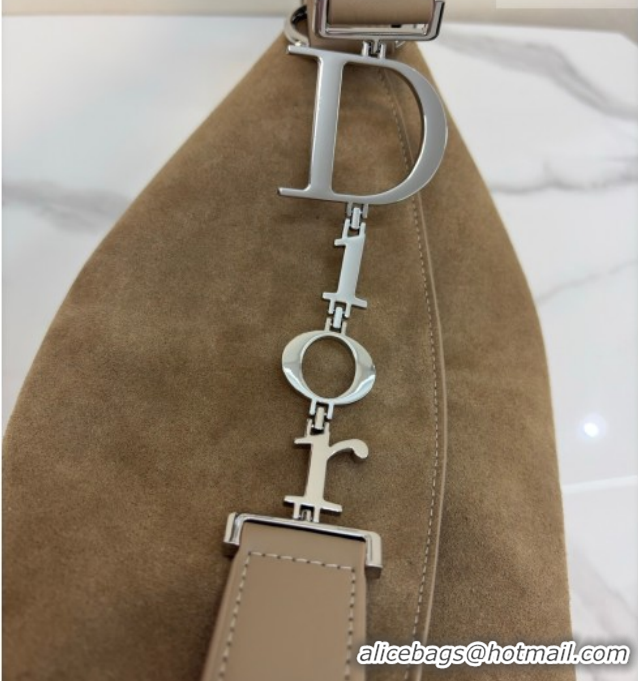 Pretty Style Dior Suede Medium Shoulder Bag M1927 Khaki 2026