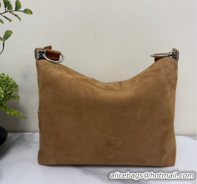 Best Grade Dior Suede Medium Shoulder Bag M1927 Camel 2026