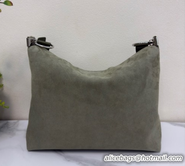 Grade Quality Dior Suede Medium Shoulder Bag M1927 Green 2026