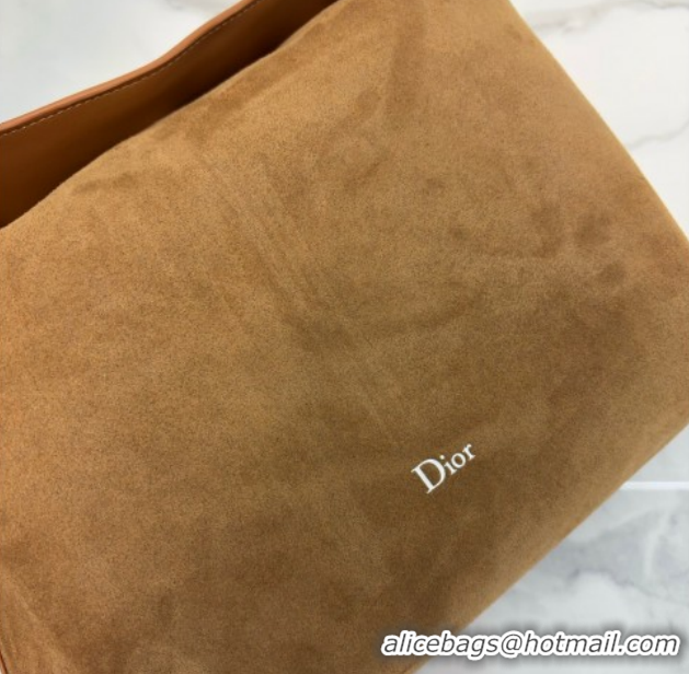 Top Design Dior Suede Large Shoulder Bag L1926 Camel 2026