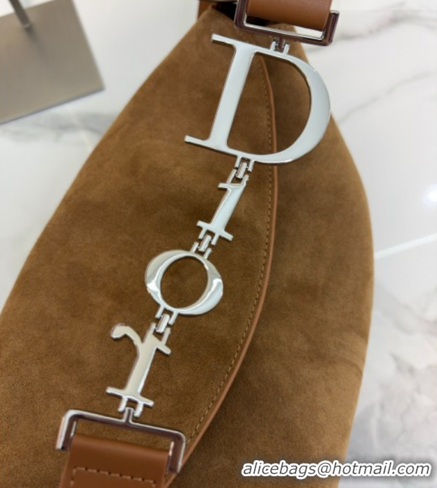 Top Design Dior Suede Large Shoulder Bag L1926 Camel 2026