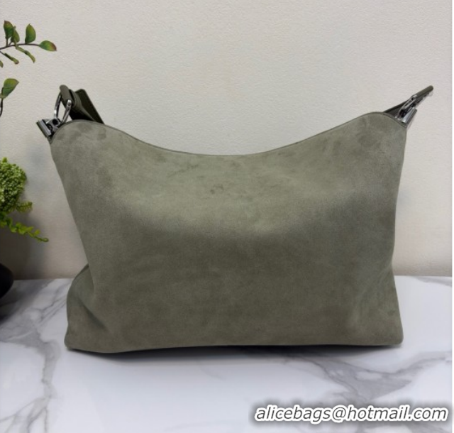 Shop Duplicate Dior Suede Large Shoulder Bag L1926 Green 2026