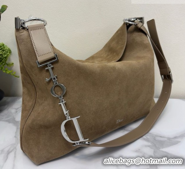 Good Product Dior Suede Large Shoulder Bag L1926 Khaki 2026
