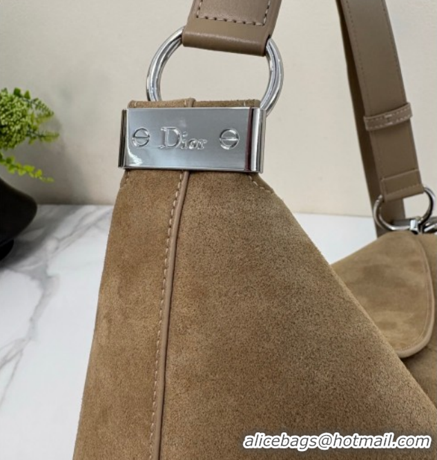 Good Product Dior Suede Large Shoulder Bag L1926 Khaki 2026