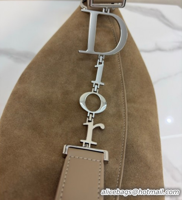 Good Product Dior Suede Large Shoulder Bag L1926 Khaki 2026