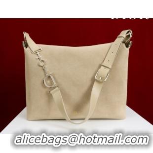 Perfect Dior Suede Large Shoulder Bag L114144 Beige/Gold 2026