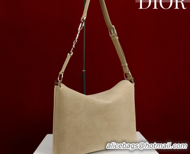 Perfect Dior Suede Large Shoulder Bag L114144 Beige/Gold 2026