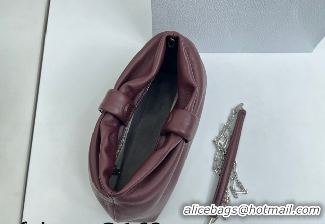 Top Design Dior Bow Small Bag in Lambskin Leather 0715PUQO Burgundy 2026