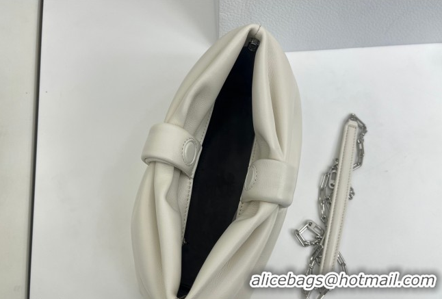 Grade Quality Dior Bow Small Bag in Lambskin Leather 0715PUQO White 026