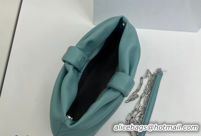 Unique Style Dior Bow Small Bag in Lambskin Leather 0715PUQO Blue Tourmaline 2026