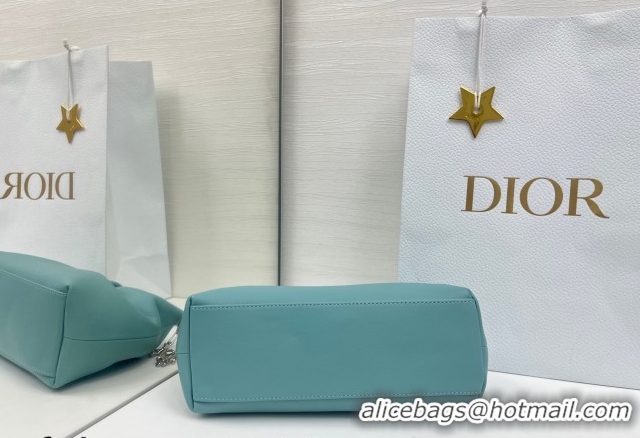 Unique Style Dior Bow Small Bag in Lambskin Leather 0715PUQO Blue Tourmaline 2026