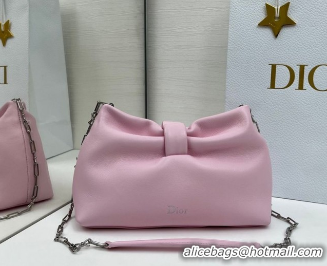 Popular Style Dior Bow Small Bag in Lambskin Leather 0715PUQO Rose Songe Pink 2026