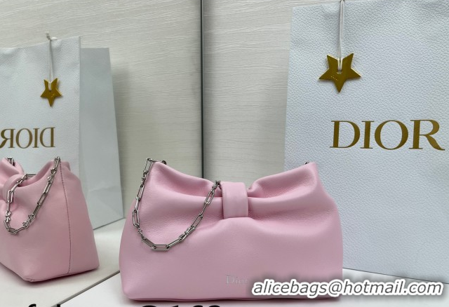 Popular Style Dior Bow Small Bag in Lambskin Leather 0715PUQO Rose Songe Pink 2026