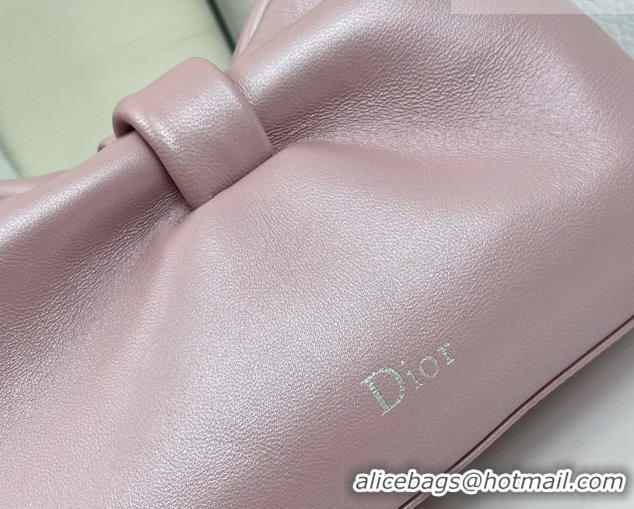 Classic Dior Bow Small Bag in Lambskin Leather 0715PUQO Pink2 2026