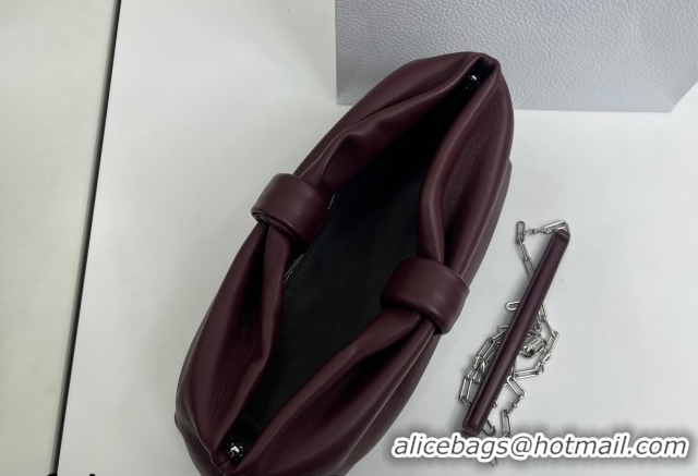 Pretty Style Dior Bow Medium Bag in Lambskin Leather Burgundy 0715PUQO Burgundy 2026