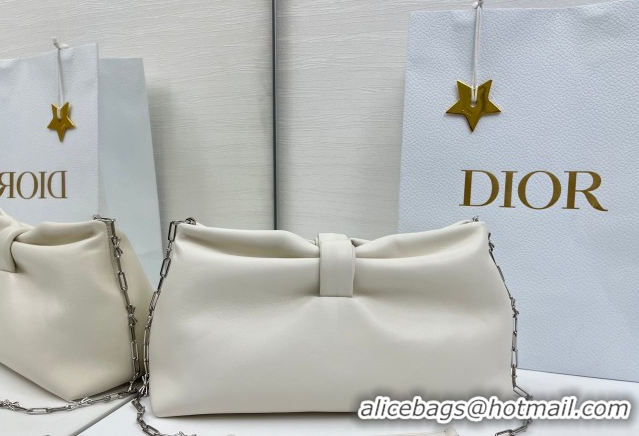 Best Product Dior Bow Medium Bag in Lambskin Leather 0715PUQO White 2026