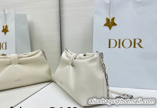 Best Product Dior Bow Medium Bag in Lambskin Leather 0715PUQO White 2026