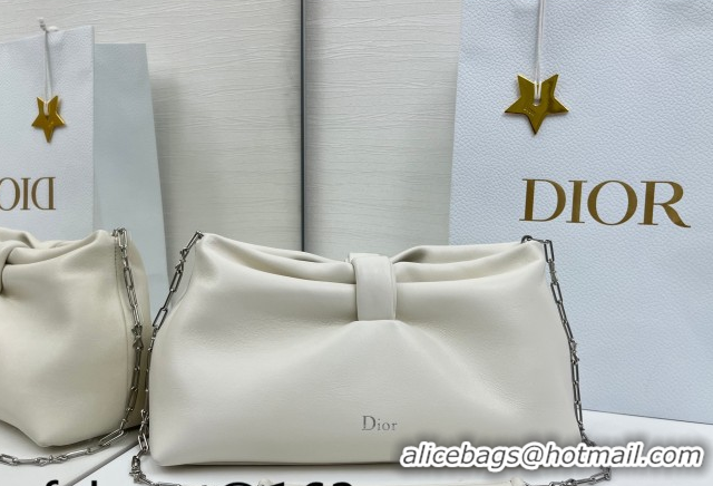 Best Product Dior Bow Medium Bag in Lambskin Leather 0715PUQO White 2026