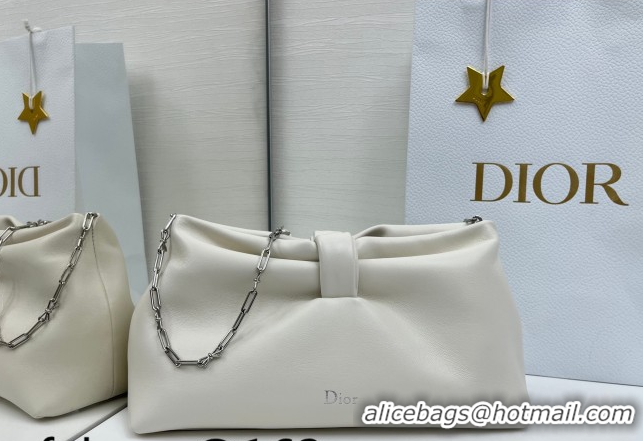 Best Product Dior Bow Medium Bag in Lambskin Leather 0715PUQO White 2026
