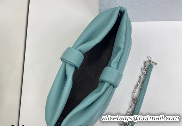 Shop Duplicate Dior Bow Medium Bag in Lambskin Leather 0715PUQO Blue Tourmaline 2026