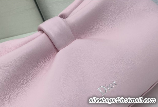 Discount Dior Bow Medium Bag in Lambskin Leather 0715PUQO Rose Songe Pink 2026
