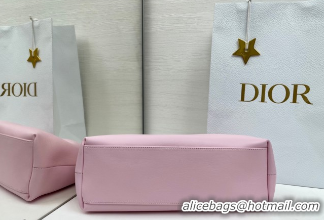 Discount Dior Bow Medium Bag in Lambskin Leather 0715PUQO Rose Songe Pink 2026