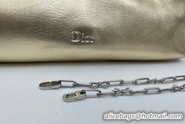 Shop Cheap Dior Bow Medium Bag in Lambskin Leather 0715PUQO Gold 2026