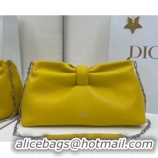 Good Product Dior Bow Medium Bag in Lambskin Leather 0715PUQO Buttercup Yellow 2026