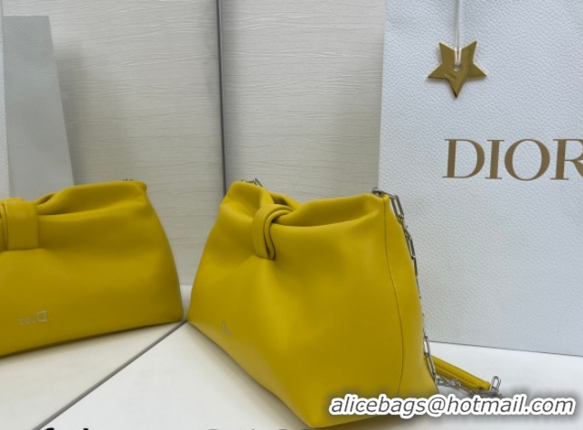 Good Product Dior Bow Medium Bag in Lambskin Leather 0715PUQO Buttercup Yellow 2026